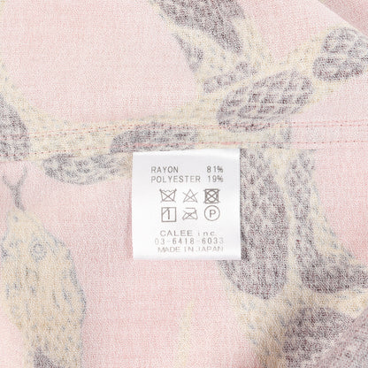 21SS スネーク柄 レーヨン アロハシャツ(Allover snake pattern S/S shirt)