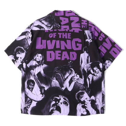 22SS ×NIGHT OF THE LIVING DEAD レーヨン ハワイアンシャツ / アロハシャツ(HAWAIIAN SHIRT S/S)