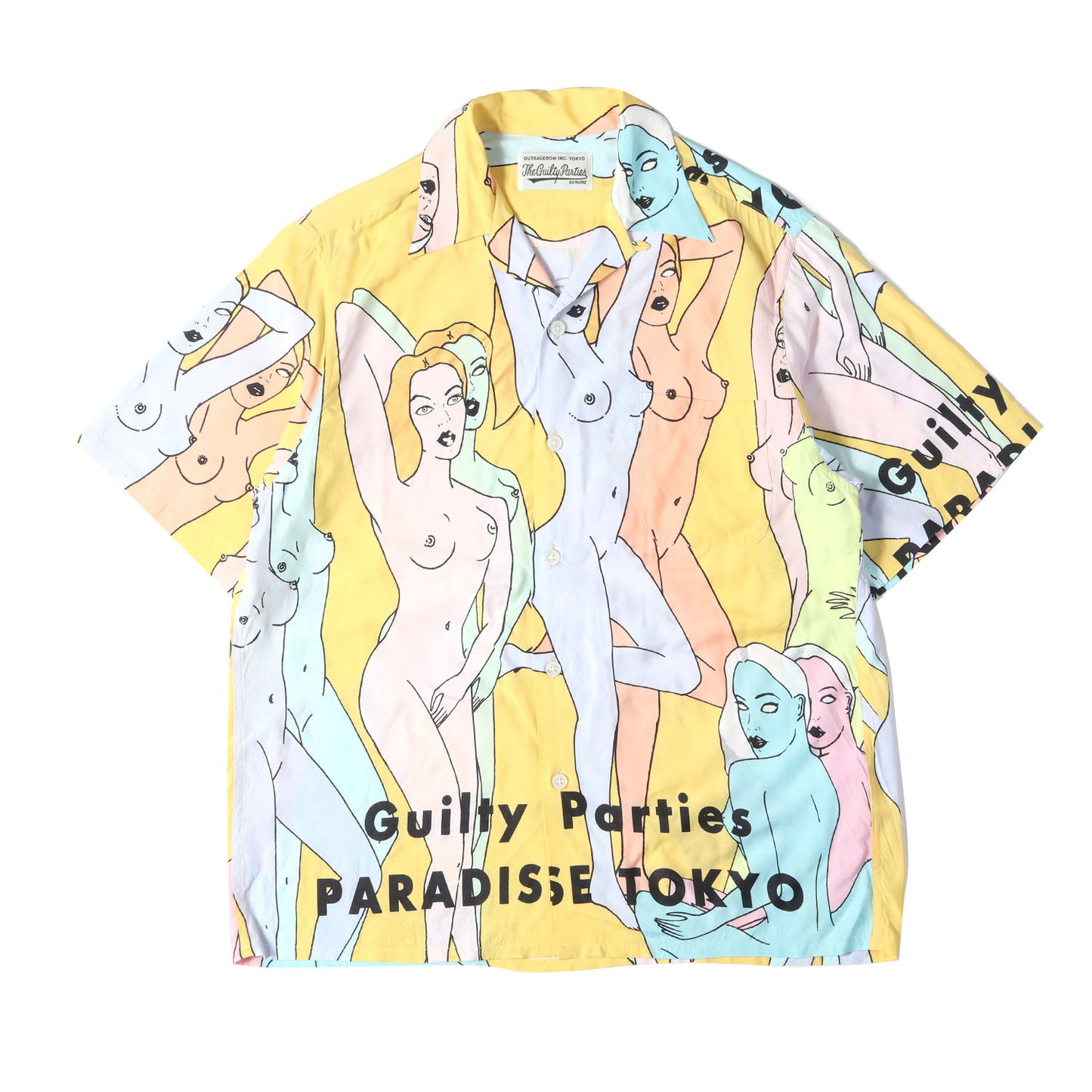 22SS 天国東京百女柄図 レーヨン ハワイアンシャツ / アロハシャツ(HAWAIIAN SHIRT S/S)