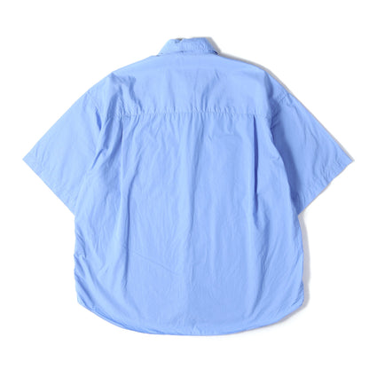 24SS コットンブロード オーバーサイズ 半袖シャツ(120/2 Supima Broad S/S Shirt)