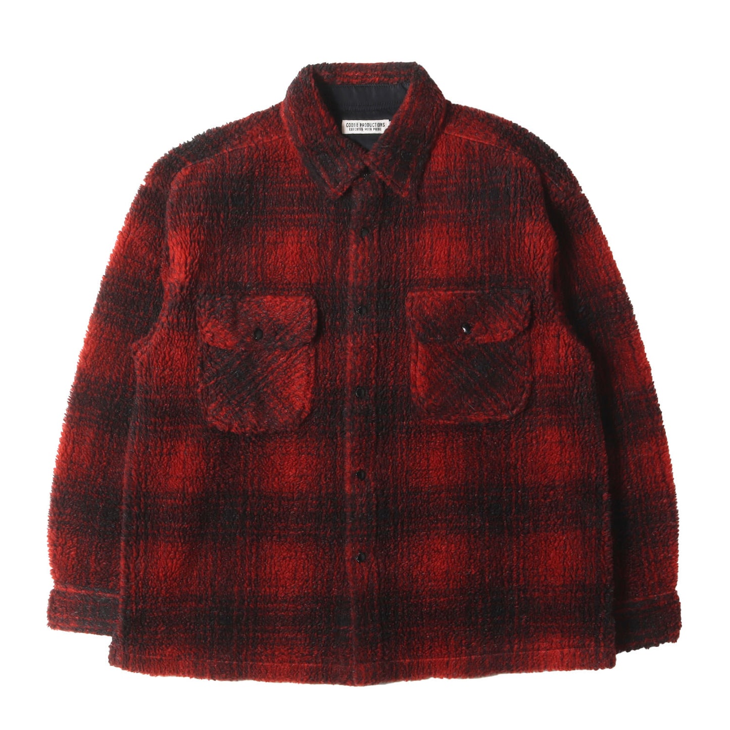 20AW オンブレチェック フリースボア CPO ジャケット(Ombre Boa Check CPO Jacket)