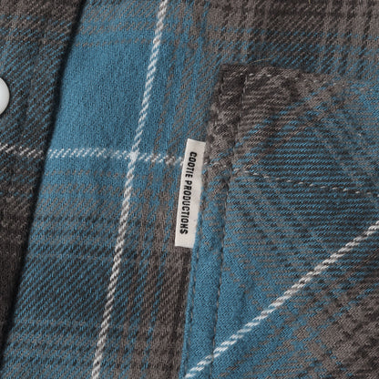 21AW オンブレチェック オーバーサイズ フランネル シャツ(Ombre Nel Check Work Shirt)