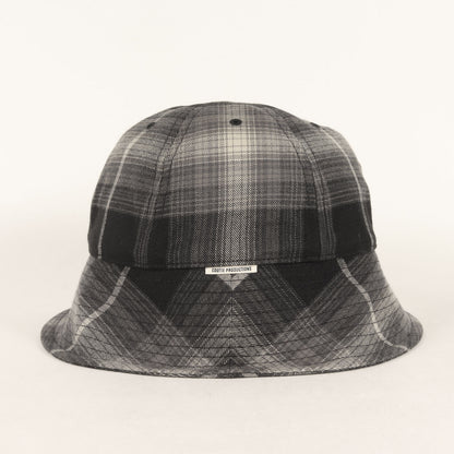 23SS オンブレチェック ボールハット(R/C Ombre Check Ball Hat)
