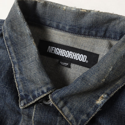 24AW ヴィンテージ加工 1stタイプ サベージ デニムジャケット(SAVAGE DENIM TYPE-1 JACKET)