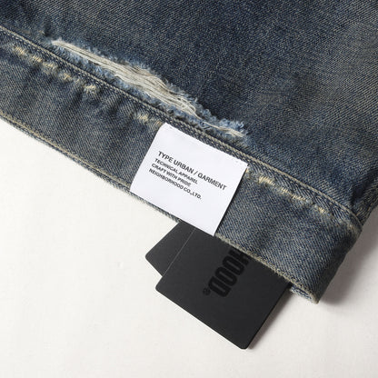 24AW ヴィンテージ加工 1stタイプ サベージ デニムジャケット(SAVAGE DENIM TYPE-1 JACKET)