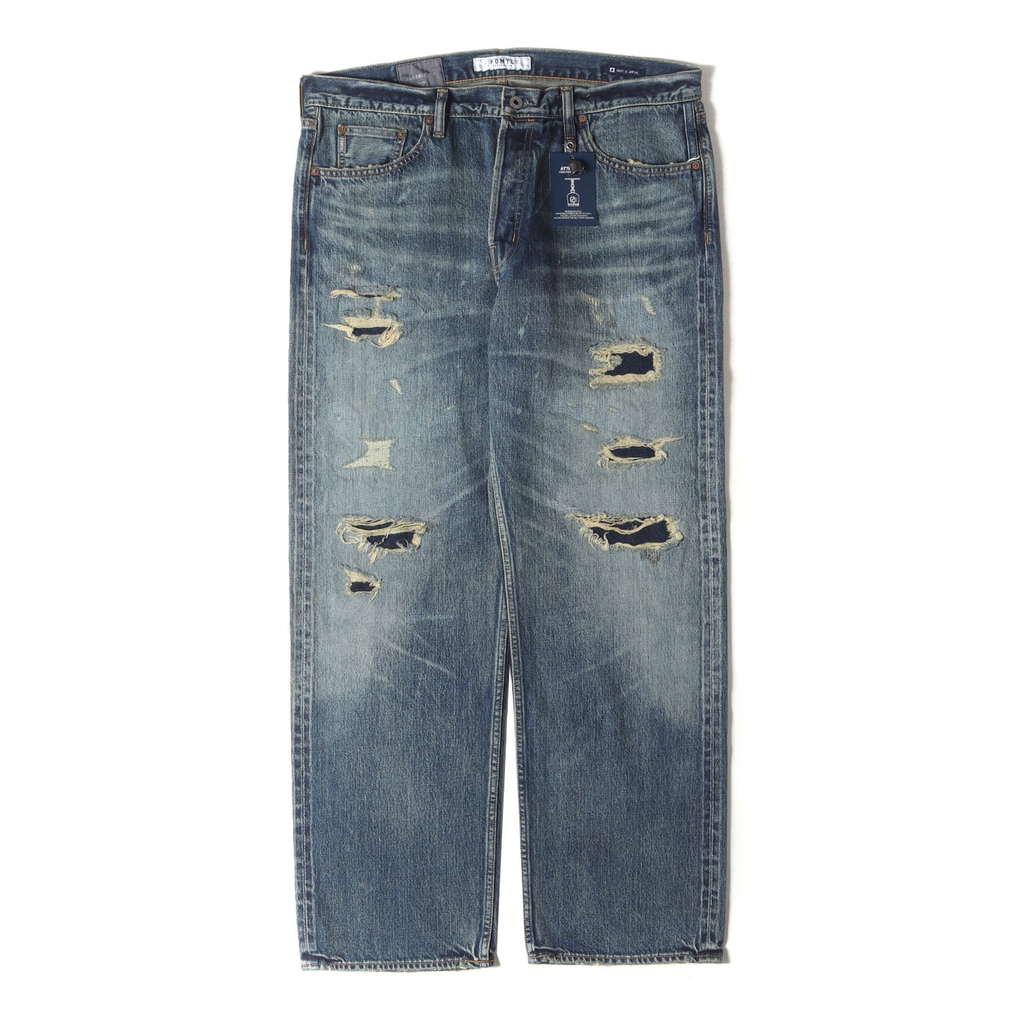 25AW ダメージリペア加工 デニムパンツ(CLASSIC STRAIGHT DENIM CS131)