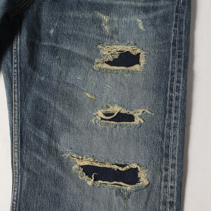 25AW ダメージリペア加工 デニムパンツ(CLASSIC STRAIGHT DENIM CS131)