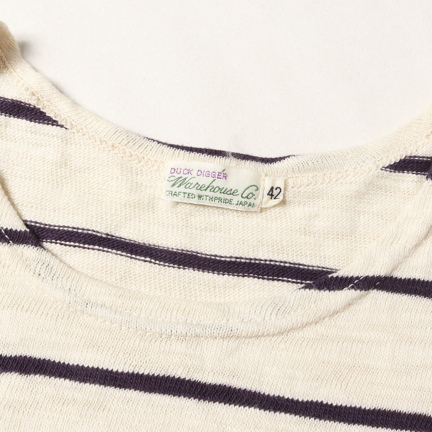 DUCK DIGGER コットンスラブ ヘビー ボーダー Tシャツ (S/S BORDER T-SHIRTS)
