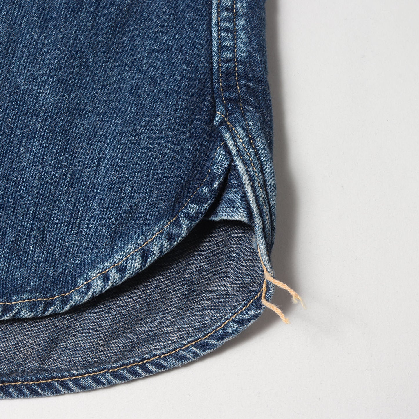 ヴィンテージ加工 セコハン デニム ウエスタンシャツ (2ND-HAND DENIM WESTERN SHIRTS USED WASH)