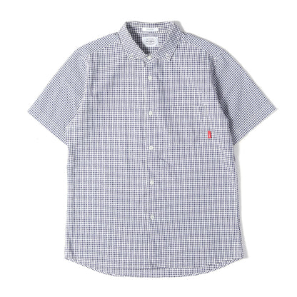 ギンガムチェック シアサッカー ボタンダウン 半袖シャツ(PLAIN S/S)