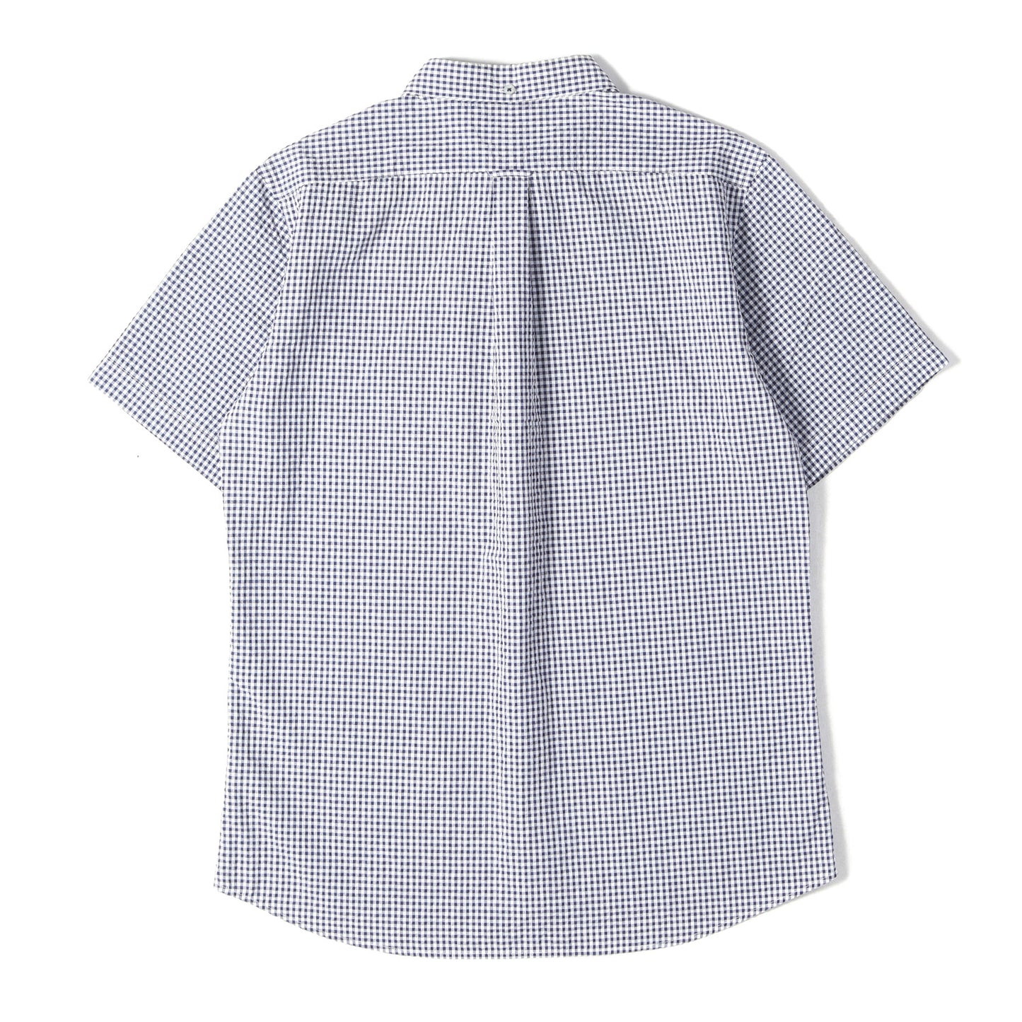 ギンガムチェック シアサッカー ボタンダウン 半袖シャツ(PLAIN S/S)