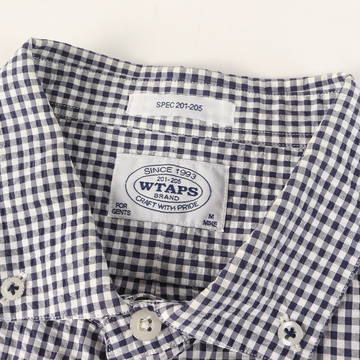 ギンガムチェック シアサッカー ボタンダウン 半袖シャツ(PLAIN S/S)