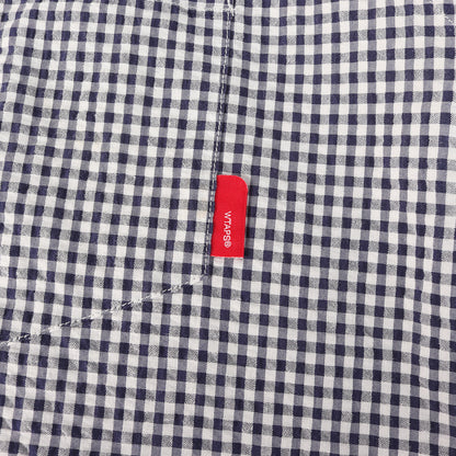 ギンガムチェック シアサッカー ボタンダウン 半袖シャツ(PLAIN S/S)