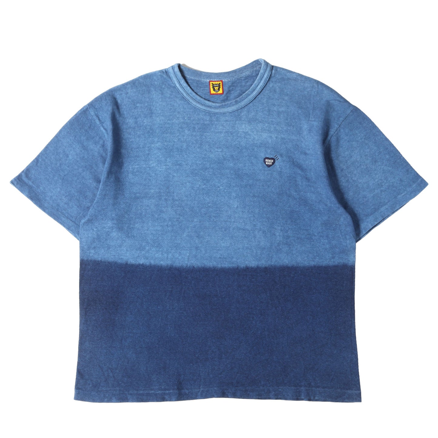23SS 2トーン インディゴ クルーネック Tシャツ(Indigo Dyed T-Shirt)