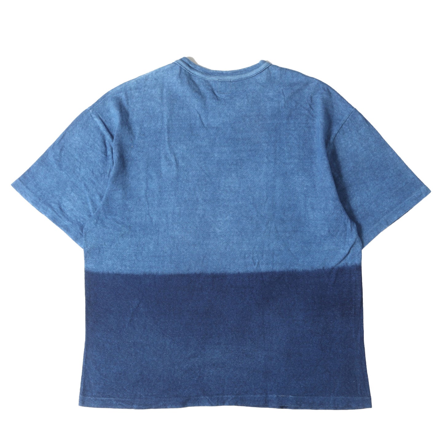 23SS 2トーン インディゴ クルーネック Tシャツ(Indigo Dyed T-Shirt)