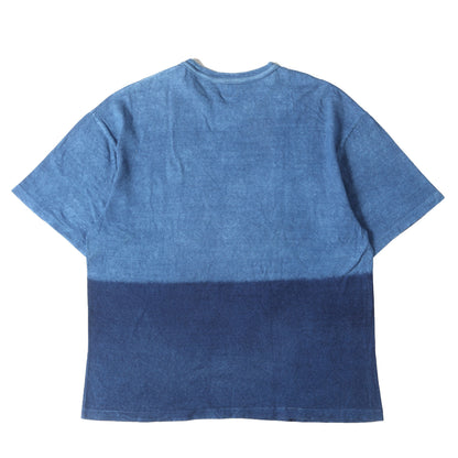 23SS 2トーン インディゴ クルーネック Tシャツ(Indigo Dyed T-Shirt)