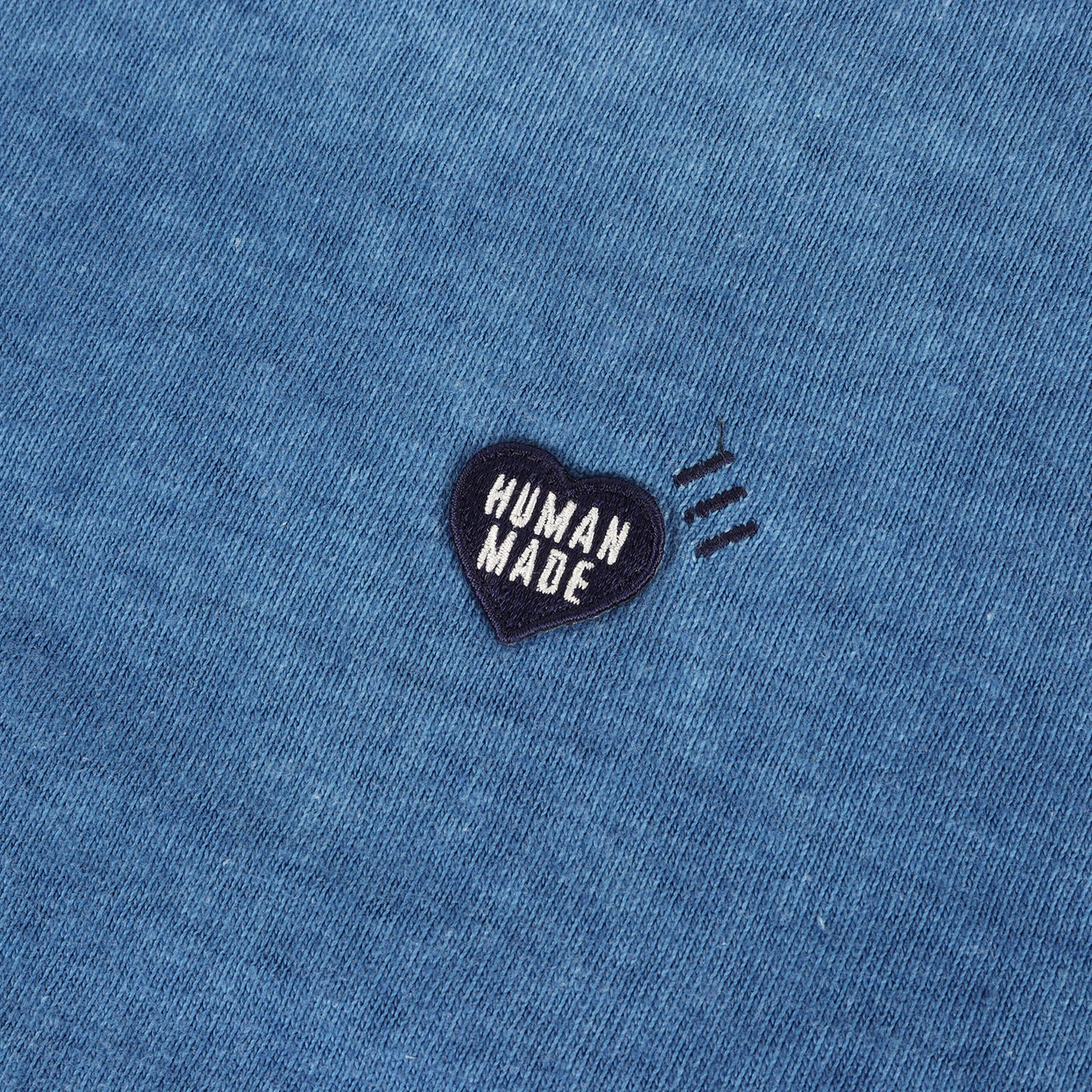 23SS 2トーン インディゴ クルーネック Tシャツ(Indigo Dyed T-Shirt)