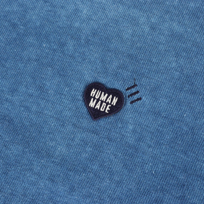 23SS 2トーン インディゴ クルーネック Tシャツ(Indigo Dyed T-Shirt)