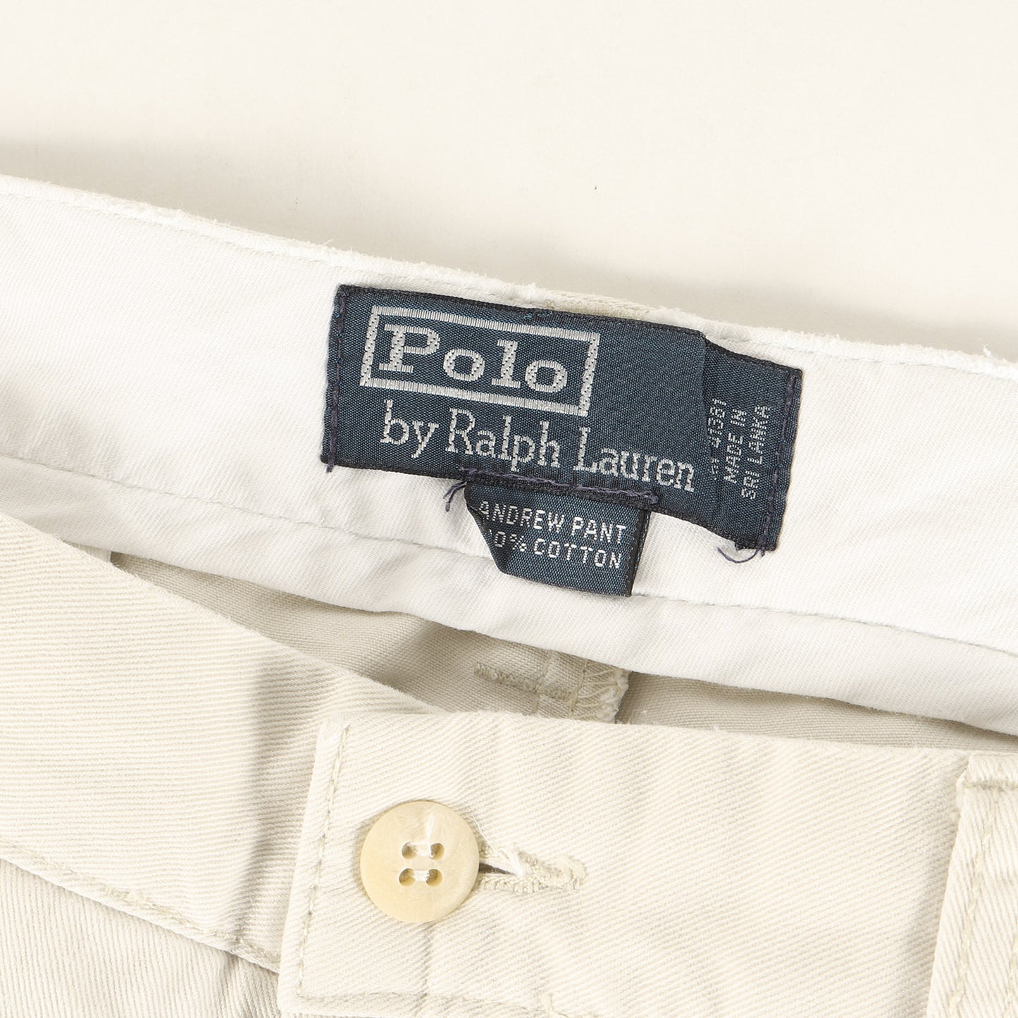 90s ツータック コットン チノパンツ (POLO CHINO ANDREW PANT)