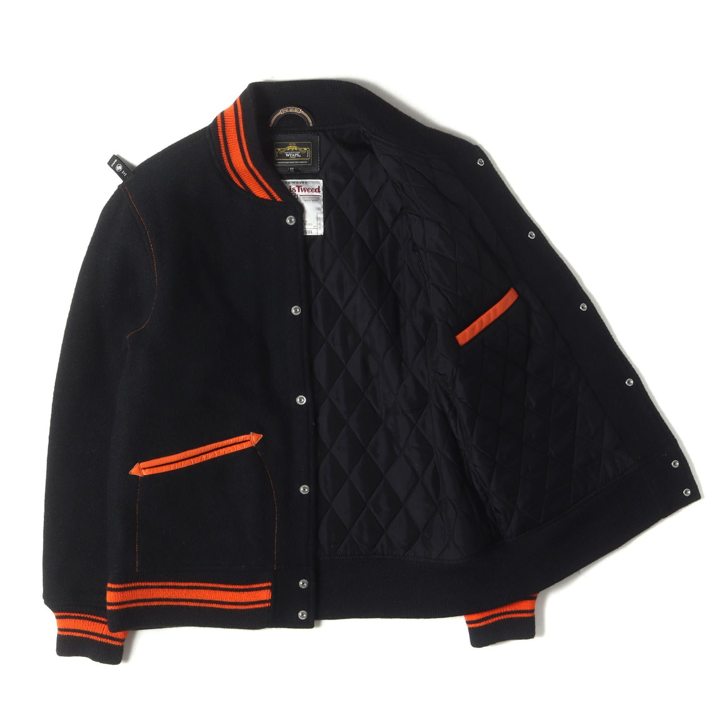×Harris Tweed メルトン バーシティジャケット / スタジャン(VARSITY JACKET)