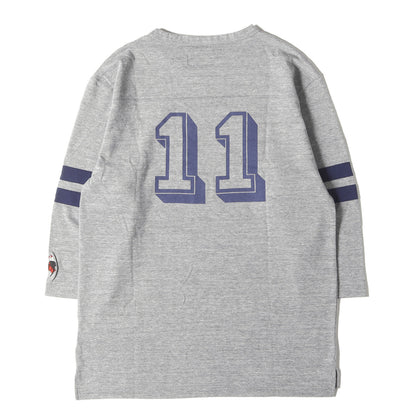 ナンバリングロゴ 7分袖 フットボール Tシャツ(UP SET. FB / ECR-CREW. 3Q)