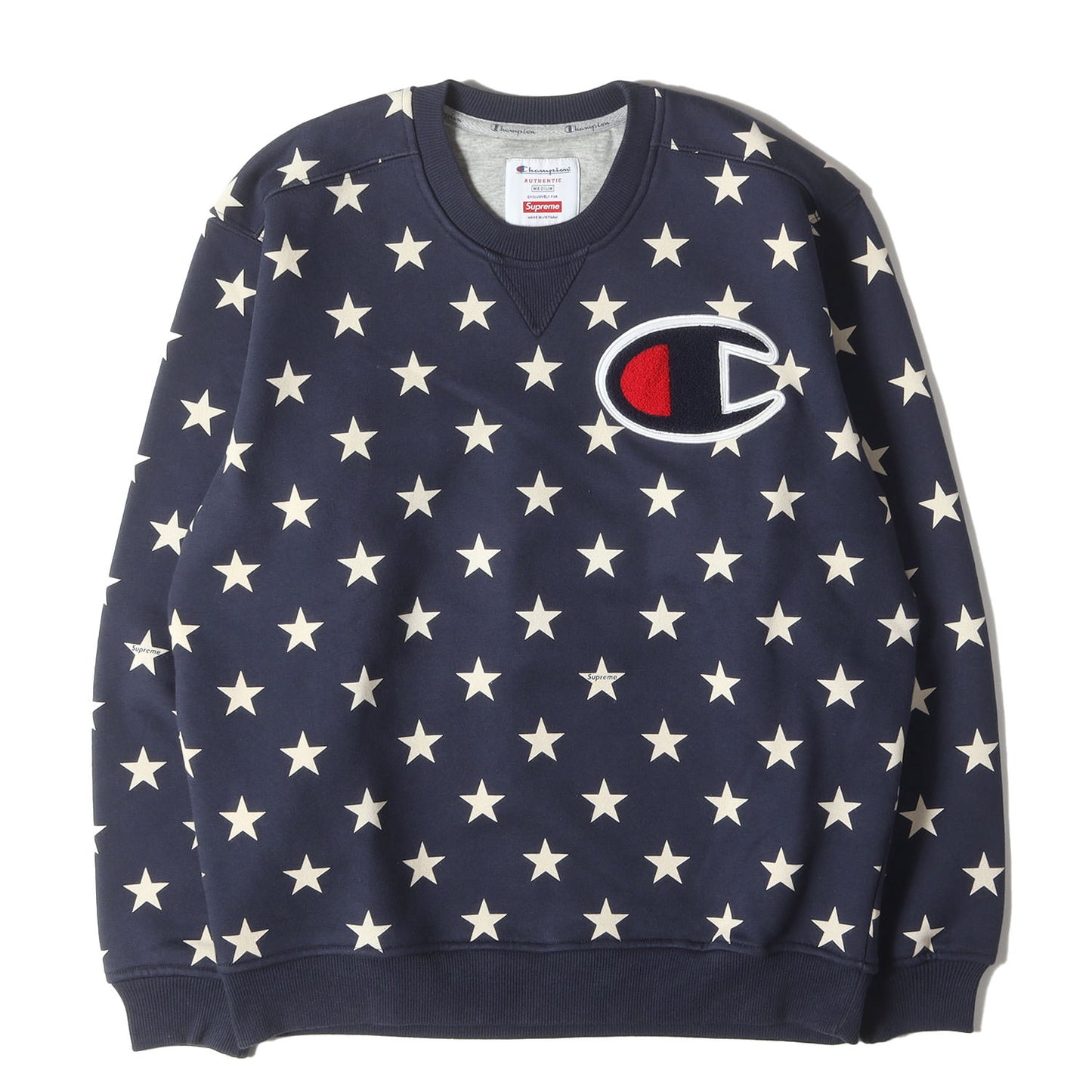 ×Champion スター柄 クルーネック スウェット(Crewneck)