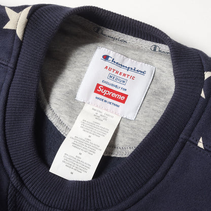 ×Champion スター柄 クルーネック スウェット(Crewneck)