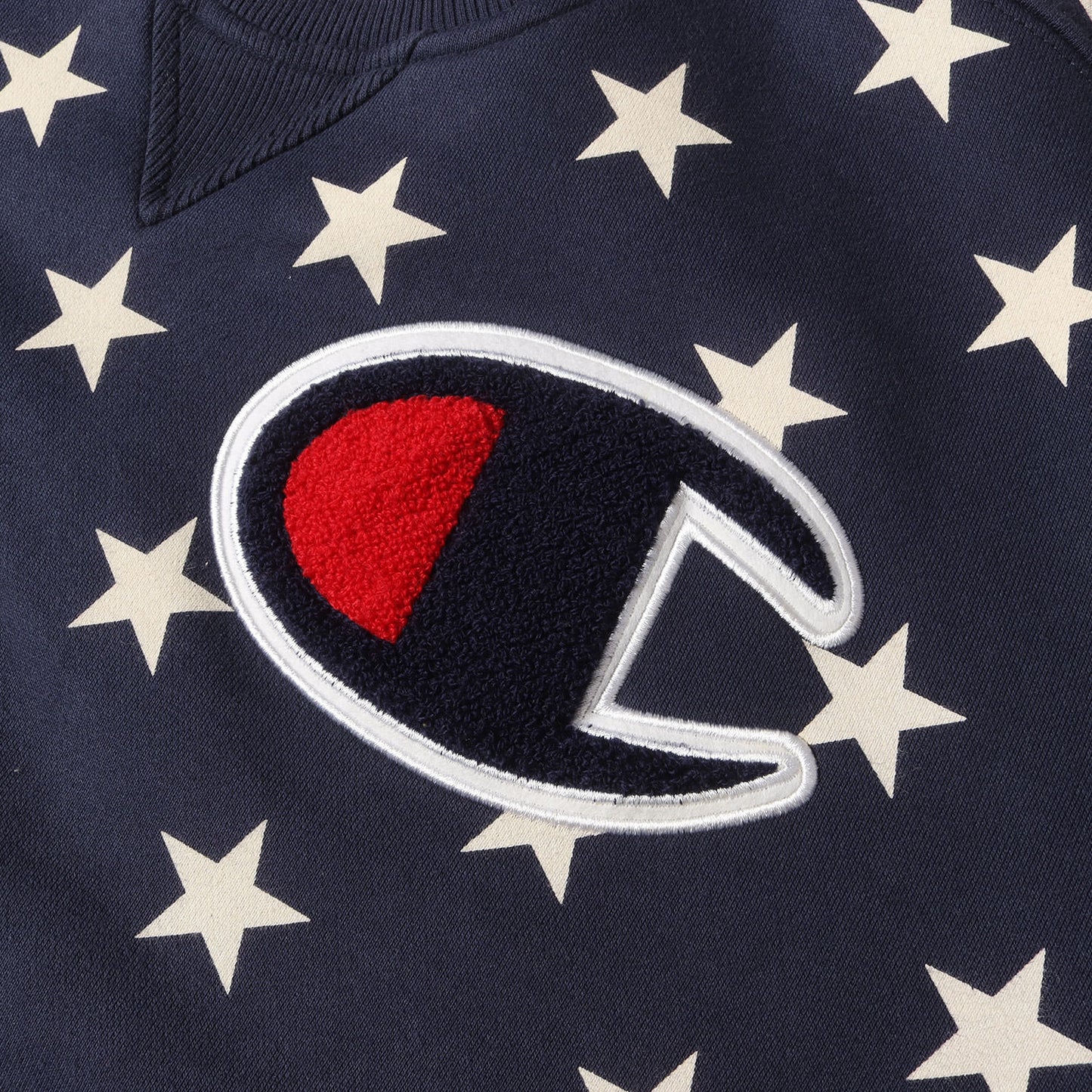 ×Champion スター柄 クルーネック スウェット(Crewneck)