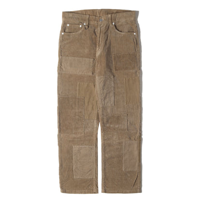 パッチワーク コーデュロイ 5ポケットパンツ