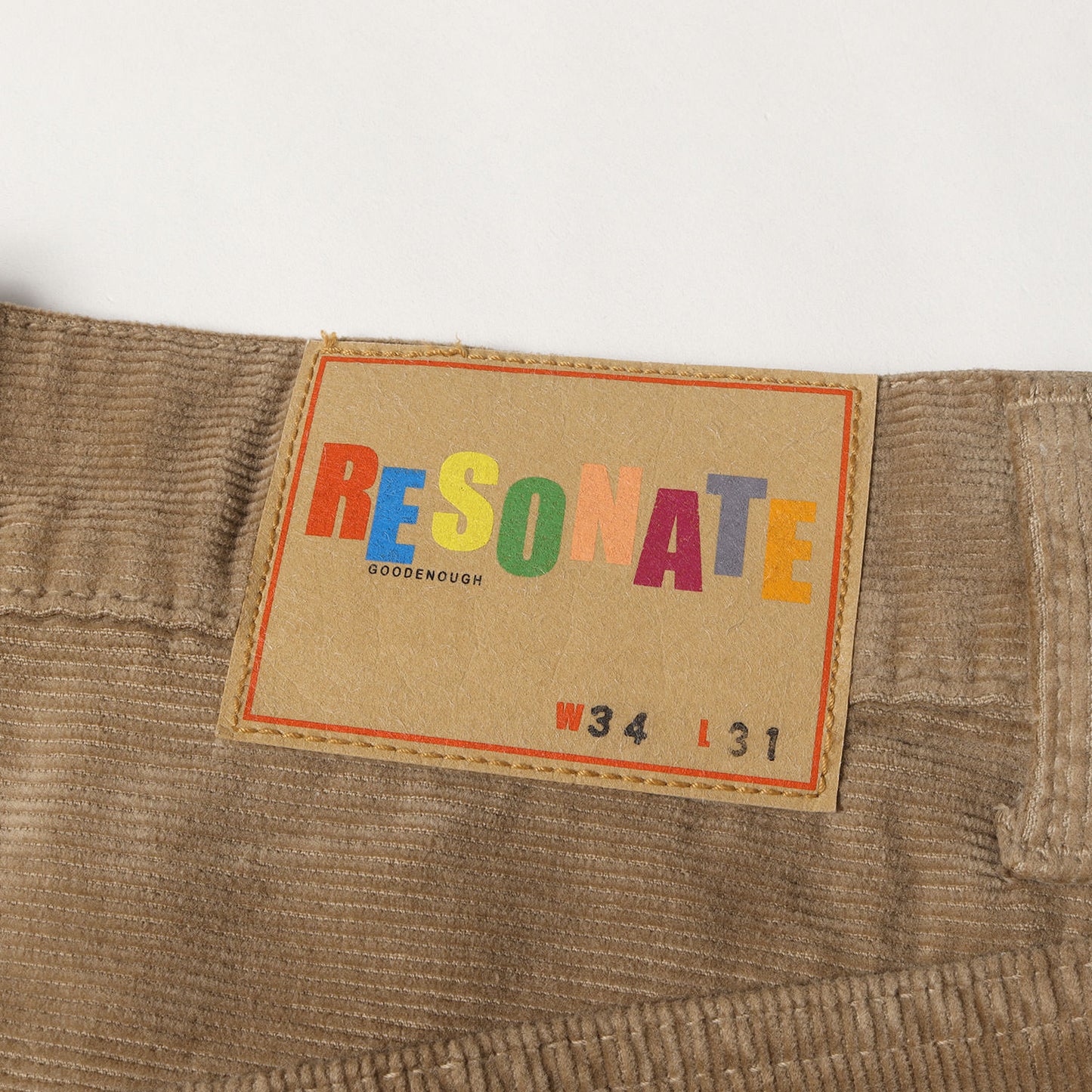 パッチワーク コーデュロイ 5ポケットパンツ