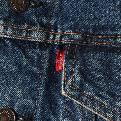 [ケアタグ付き 良サイズ] 70s 70505-0217 Big E 4th デニムジャケット / ボタン裏刻印524 BigE赤タブ