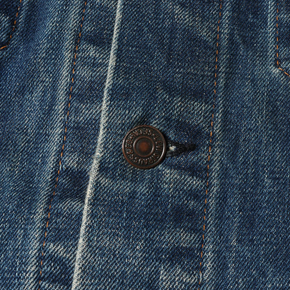 [ケアタグ付き 良サイズ] 70s 70505-0217 Big E 4th デニムジャケット / ボタン裏刻印524 BigE赤タブ