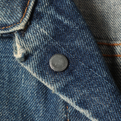 [ケアタグ付き 良サイズ] 70s 70505-0217 Big E 4th デニムジャケット / ボタン裏刻印524 BigE赤タブ