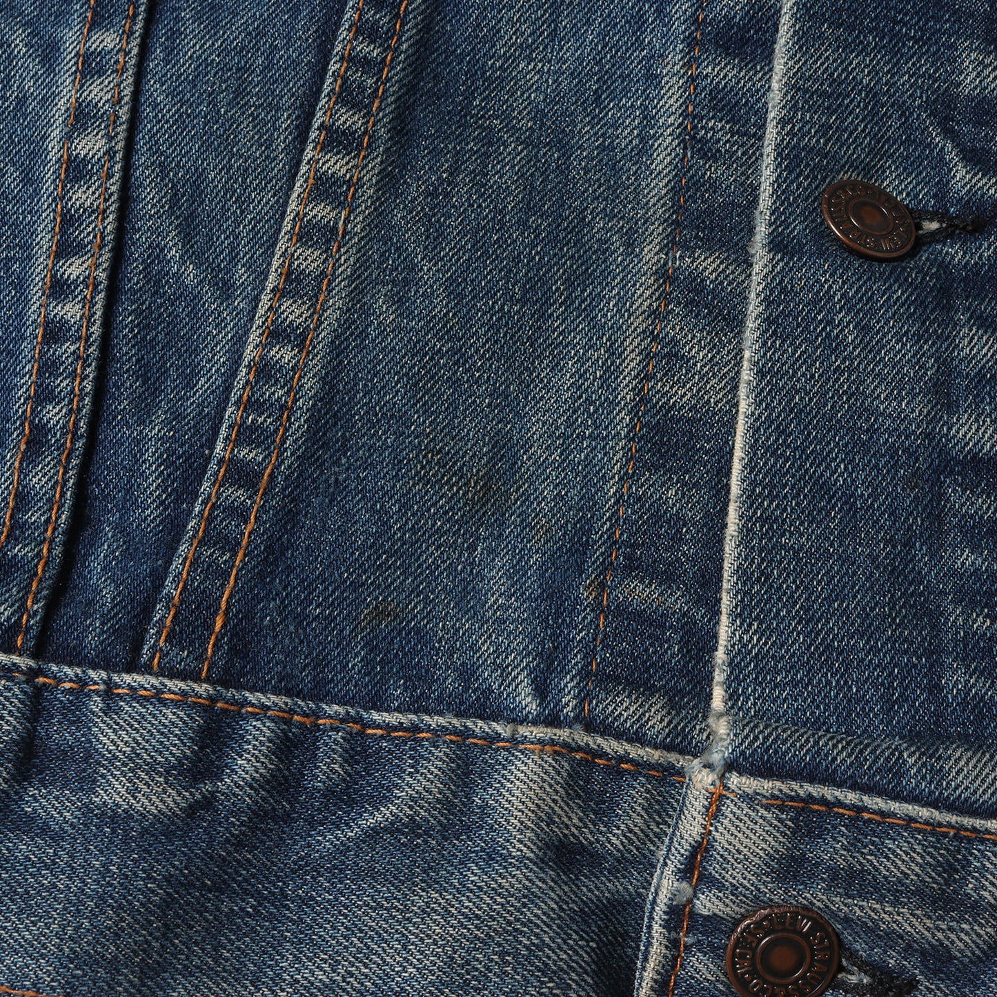 [ケアタグ付き 良サイズ] 70s 70505-0217 Big E 4th デニムジャケット / ボタン裏刻印524 BigE赤タブ