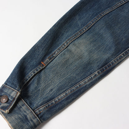 [ケアタグ付き 良サイズ] 70s 70505-0217 Big E 4th デニムジャケット / ボタン裏刻印524 BigE赤タブ