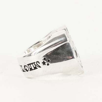 ダイヤ ホースシュー リング(H.S RING SILVER STONE)