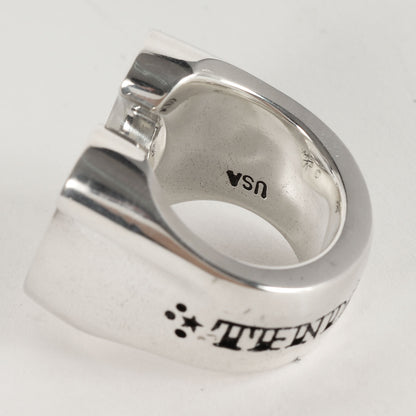 ダイヤ ホースシュー リング(H.S RING SILVER STONE)