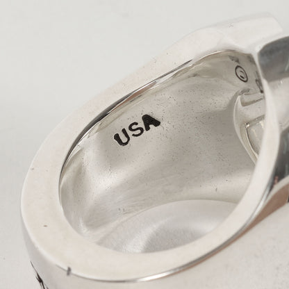 ダイヤ ホースシュー リング(H.S RING SILVER STONE)