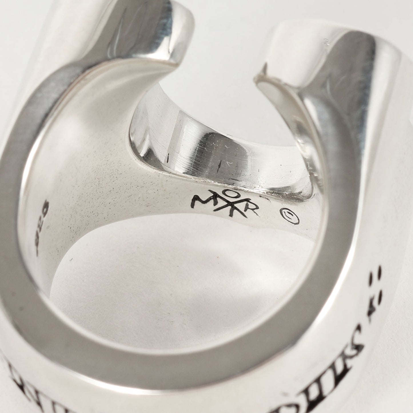 ダイヤ ホースシュー リング(H.S RING SILVER STONE)