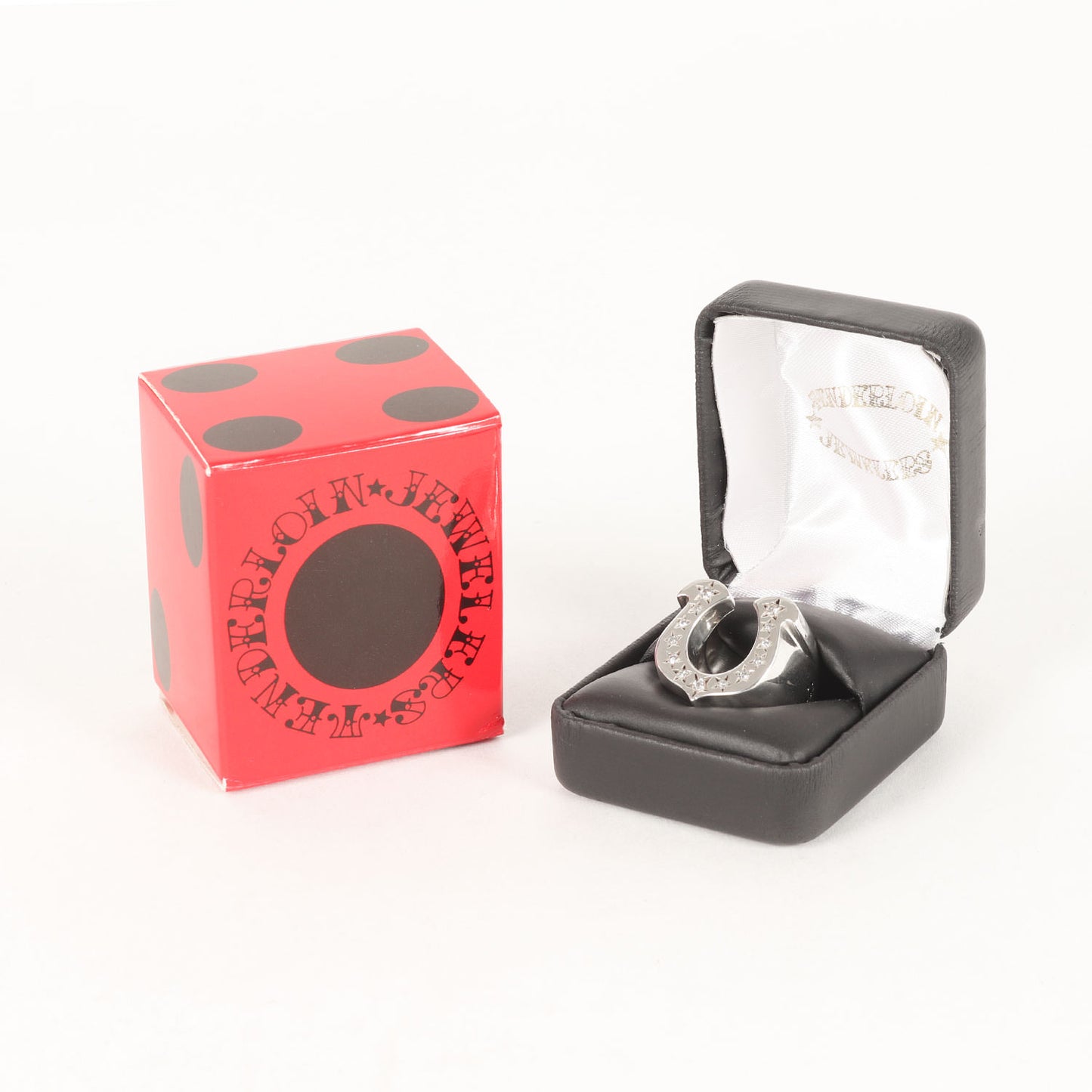 ダイヤ ホースシュー リング(H.S RING SILVER STONE)