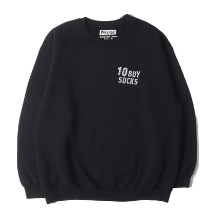 10BUY SUCKSロゴ クルーネック スウェット