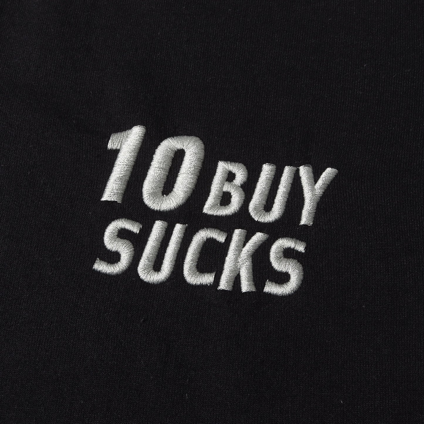 10BUY SUCKSロゴ クルーネック スウェット