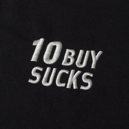 10BUY SUCKSロゴ クルーネック スウェット