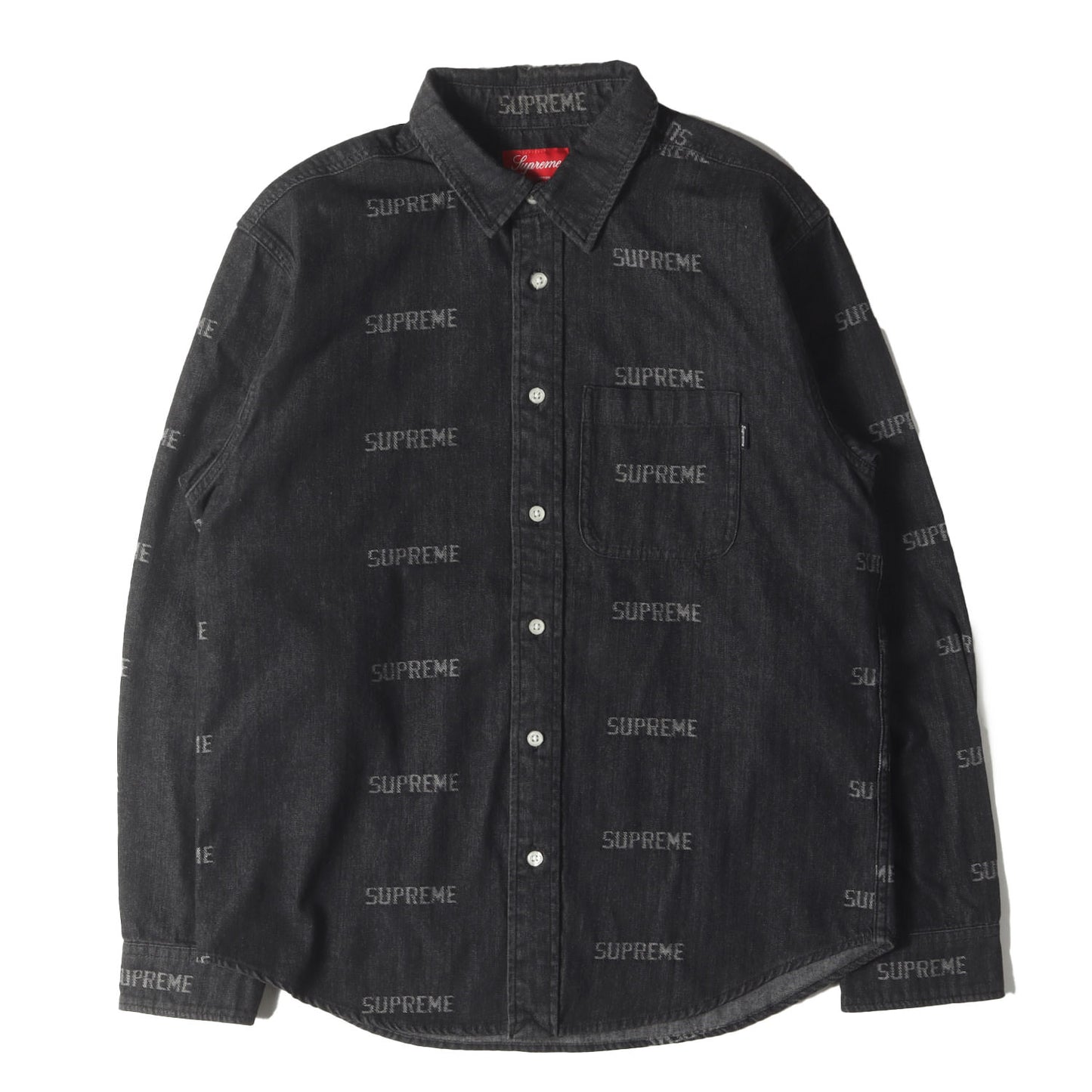 ジャガードロゴ柄 デニムシャツ(Logo Denim Shirt)