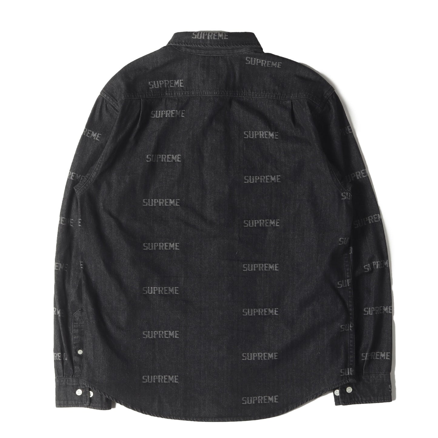 ジャガードロゴ柄 デニムシャツ(Logo Denim Shirt)