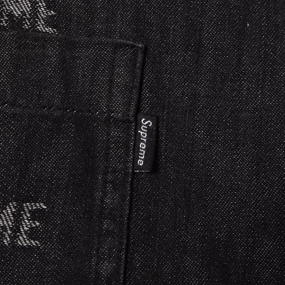 ジャガードロゴ柄 デニムシャツ(Logo Denim Shirt)
