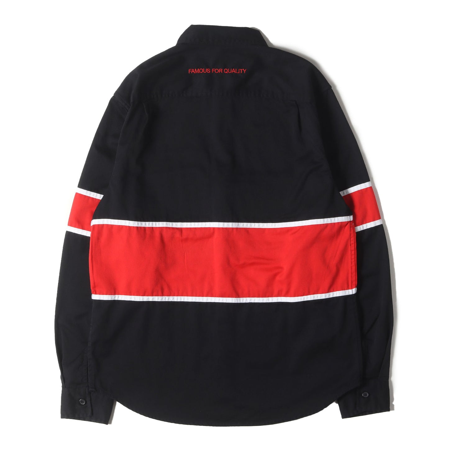 パッチ付き パネルボーダー ワークシャツ(High Powered Work Shirt)