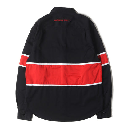 パッチ付き パネルボーダー ワークシャツ(High Powered Work Shirt)