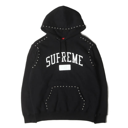 スタッズ付き ブランドロゴ スウェットパーカー(Studded Hooded Sweatshirt)