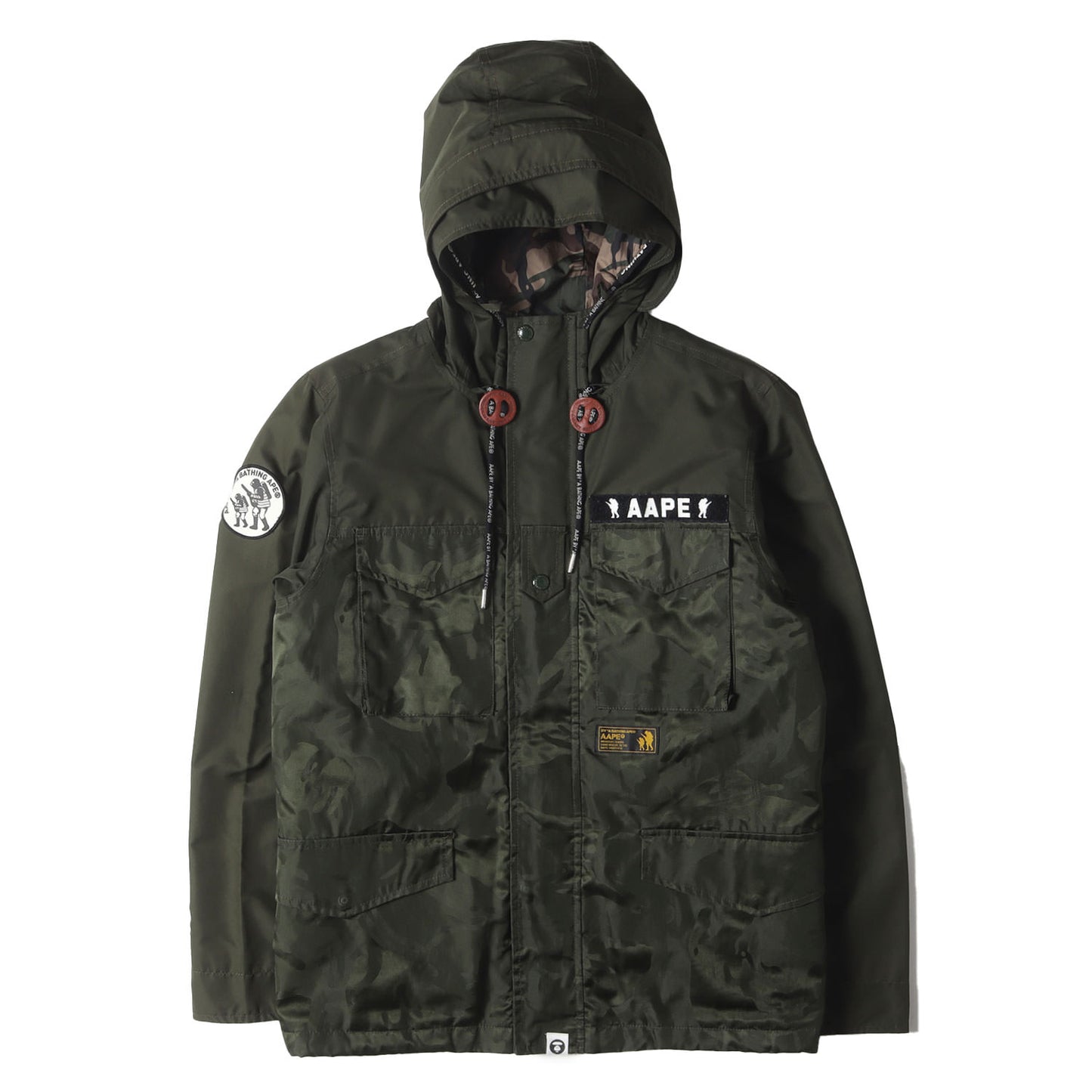 AAPE ジャガードカモ キルティングライナー付き M-65ジャケット
